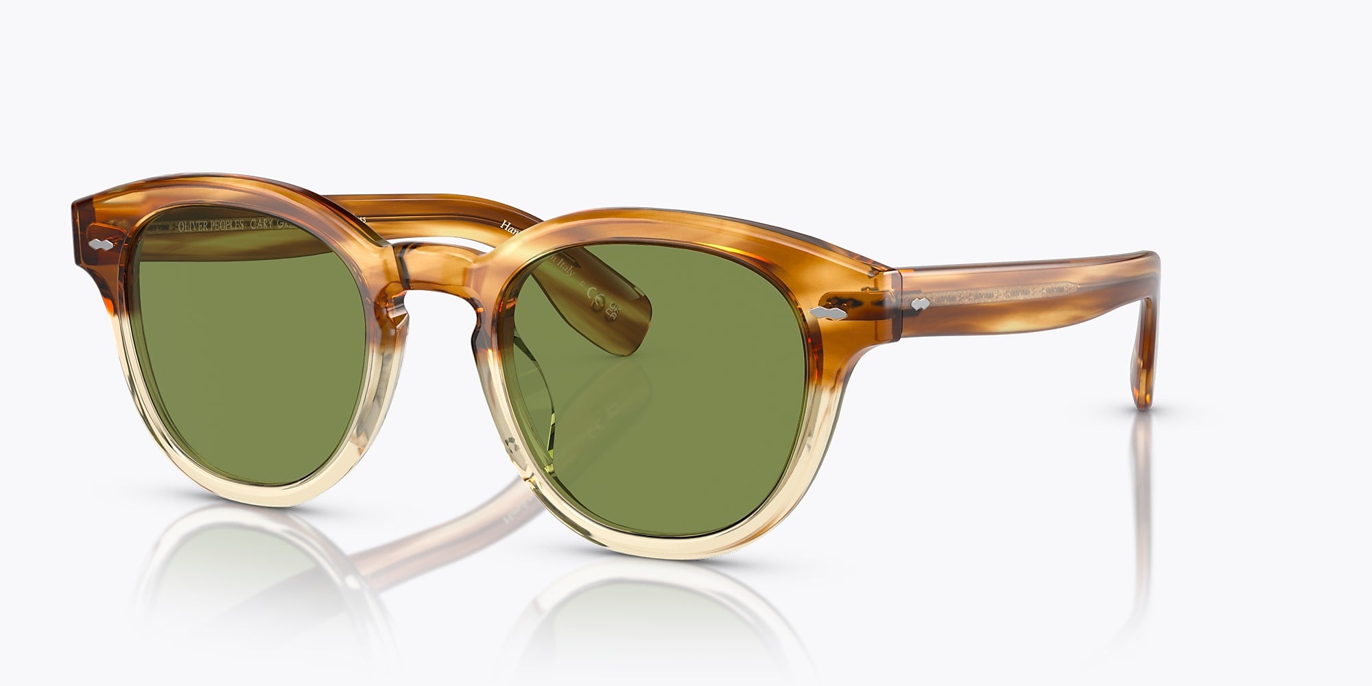 Oliver Peoples CARY GRANT SUN OV 5413SU Honey VSB/Green C 50mm Sunglasses