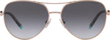 Tiffany & Co.  TF3083B Sunglasses Rubedo Frame, Grey Gradient Lenses, 59MM