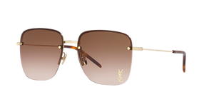 SAINT LAURENT SL 312 M 008 Gold Brown Gradient Women's Extra Large Sunglasses