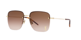 SAINT LAURENT SL 312 M 008 Gold Brown Gradient Women's Extra Large Sunglasses