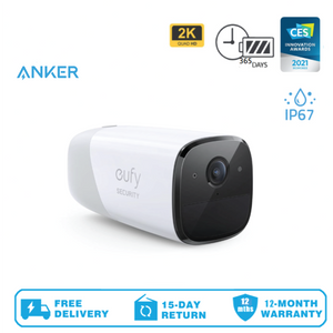 eufy Security - eufyCam 2 Pro Add-on Security Camera - White