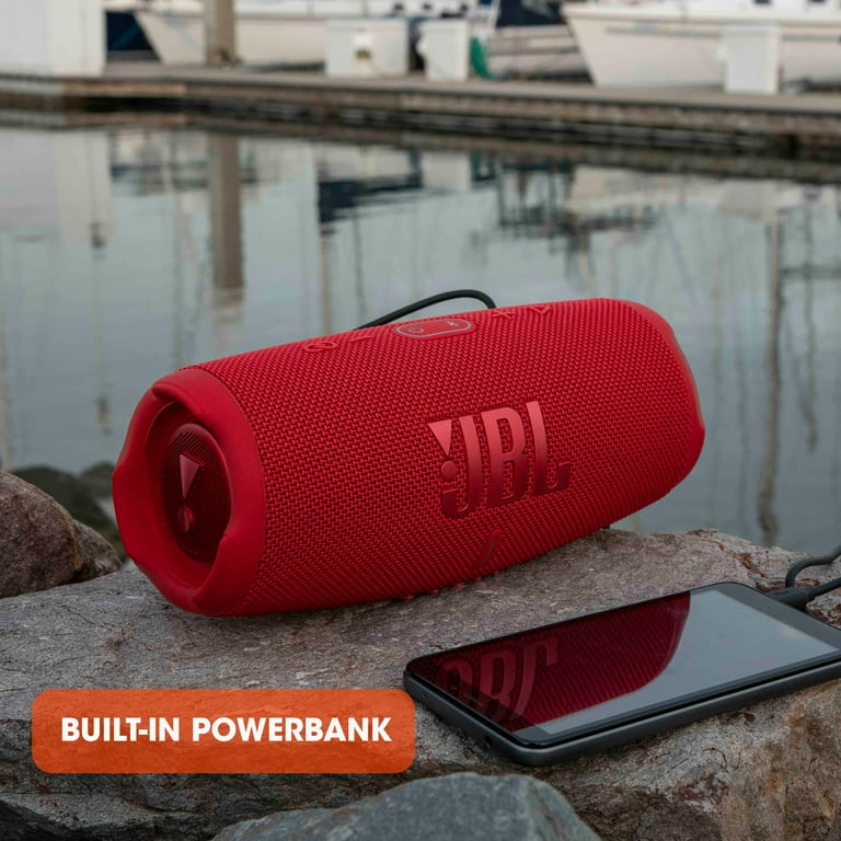 NEW JBL Charge 5 Portable Waterproof Speaker with Powerbank - Red