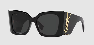 NEW SAINT LAURENT SL M119 BLAZE 001 BLACK GOLD SUNGLASSES 54MM - AUTHENTIC