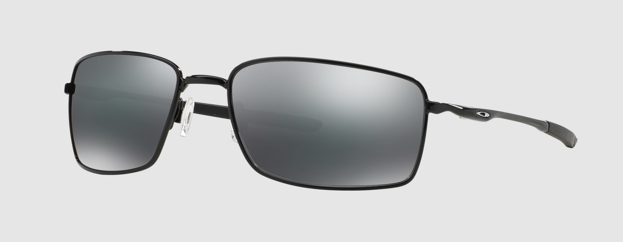 OAKLEY Square Wire Sunglasses Polished Black/Black Iridium NEW OO4075-01