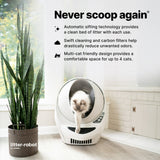 Litter-Robot 3 Connect by Whisker (Beige) Automatic Self-Cleaning Cat Litter Box, WiFi Enabled, Works with Any Clumping Litter, Never Scoop Again