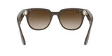 Ray-Ban Stories | Meteor Square Smart Glasses, Shiny Brown/Brown Gradient, 51 mm