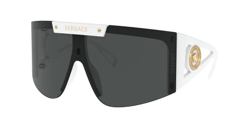 VERSACE Runway Medusa Icon VE 4393 401/87 White Plastic Shield Sunglasses