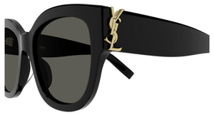 New Saint Laurent Women's SL M95/F Cat Eye Sunglasses - Black / Gold