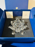 NEW Swarovski Crystal 125 Large WaterLily Candleholder + Display Box - 5084104