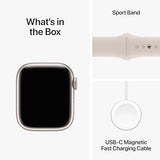 New Apple Watch Series 9 GPS 41mm Starlight Aluminum Case Starlight Band S/M