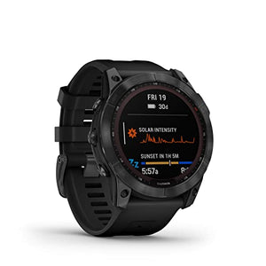 Garmin Fenix 7X Solar Multisport GPS Watch, Slate Grey with Black Band - Open Box