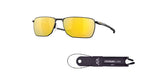 Oakley Ejector OO4142 58MM Satin Black/Prizm 24k Polarized Rectangular Sunglasses