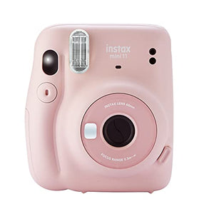 Fujifilm Instax Mini 11 Blush Pink Instant Camera + Case + Monochrome Film