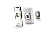 Fujifilm Instax Mini LiPlay Hybrid Instant Camera (Stone White) - DELUXE BUNDLE