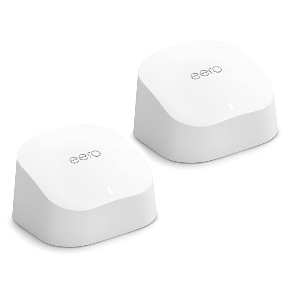 eero 6 AX1800 Dual-Band Mesh Wi-Fi 6 System 2-pack M110211 new -FAST SHIPPING
