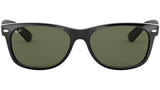Ray-Ban Sunglasses RB2132F NEW WAYFARER 901 Black Green G15 Lens 58mm