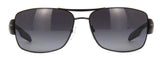 Prada Linea Rossa SPS 53N 7AX5W1 Black / Grey Polarized Sunglasses - NEW