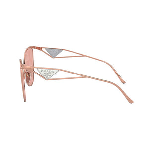 Prada PR 50ZS SVF05T Pink Gold Metal Fashion Sunglasses Pink Lens