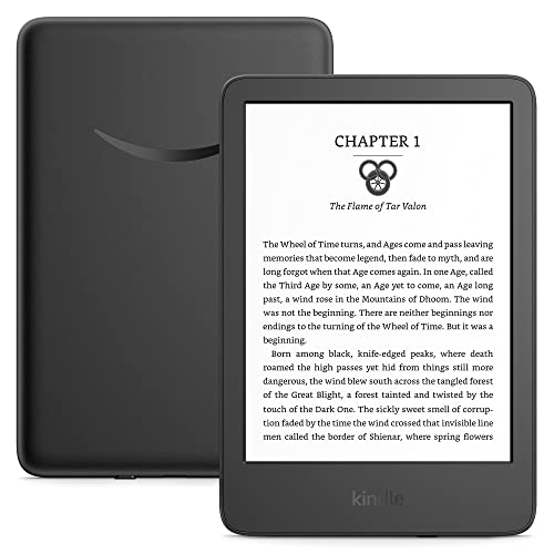 NEW AMAZON KINDLE E-READER, 11TH GEN, 16GB, WI-FI, 6", BLACK (2022 RELEASE)