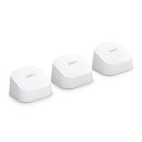Amazon eero 6 Mesh Wi-Fi 6 3-Pack (Router & 2 Extenders) 75+ Devices 4500sqf