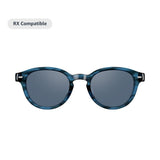 Amazon Echo Frames (newest model), Smart glasses, Designed for Alexa+, Round frames in Blue Tortoise with polarized sunglass lenses
