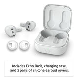 New 2023 Amazon Echo Buds True Wireless Earbuds w/ Alexa - Glacier White