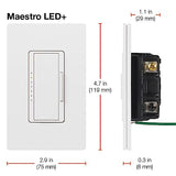 LUTRON MAESTRO LED+ MACL-153M-WH Dimmer Switch White - NEW