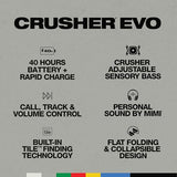 NEW Skullcandy Crusher Evo Over-Ear Bluetooth Headphones with Sensory Bass Black