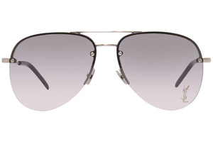 SAINT LAURENT Classic 11 M Silver/Grey Gradient Sunglasses - Authentic