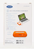 LaCie Rugged 5TB External USB-C USB 3.2 Gen 1 Portable Hard Drive Orange/Silver