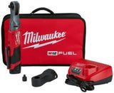 Milwaukee 2557-20 M12 Fuel 3/8" Ratchet Kit - (Battery + Charger + Bag)