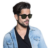Ray-Ban Stories | Wayfarer Square Smart Glasses, Shiny Black / Green - 53 mm