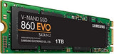 Samsung 860 EVO Series M.2 2280 1TB SATA III V-NAND Internal Solid State Drive