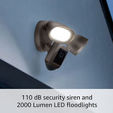 Ring Floodlight Cam Wired Pro 3D Motion Detection Security Camera (Dark Bronze)