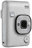 Fujifilm Instax Mini LiPlay Hybrid Instant Camera (Stone White) - DELUXE BUNDLE