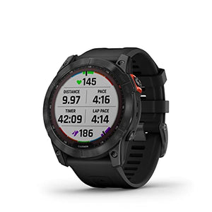 Garmin Fenix 7X Solar Multisport GPS Watch, Slate Grey with Black Band - Open Box