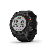 Garmin Fenix 7X Solar Multisport GPS Watch, Slate Grey with Black Band - Open Box