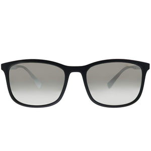 Prada PS 01TS DG02B0 Linea Rossa Sunglasses Black / Silver Mirror - 56mm
