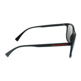 Prada PS 01TS DG02B0 Linea Rossa Sunglasses Black / Silver Mirror - 56mm
