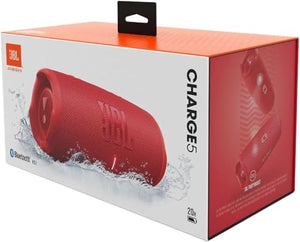 NEW JBL Charge 5 Portable Waterproof Speaker with Powerbank - Red