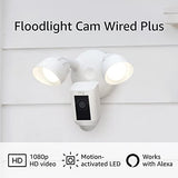 Ring Floodlight Cam Wired Plus | motion-activated 1080p HD video - White (2021)