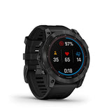 Garmin Fenix 7X Solar Multisport GPS Watch, Slate Grey with Black Band - Open Box