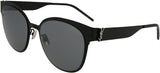 Saint Laurent SL M42, Black/silver, Women's sunglasses, 56/20/145