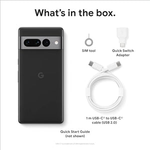 Google - Pixel 7 Pro - 128GB - Obsidian Black - Fully Unlocked Smartphone
