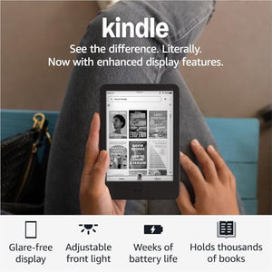 NEW 2024 KINDLE 16GB Built-in Front Light WIFI6" E-Reader[11th Gen]Lastest Model