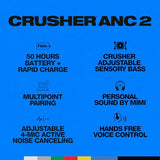 Skullcandy Crusher ANC 2 Over-Ear Noise Canceling Wireless Headphones