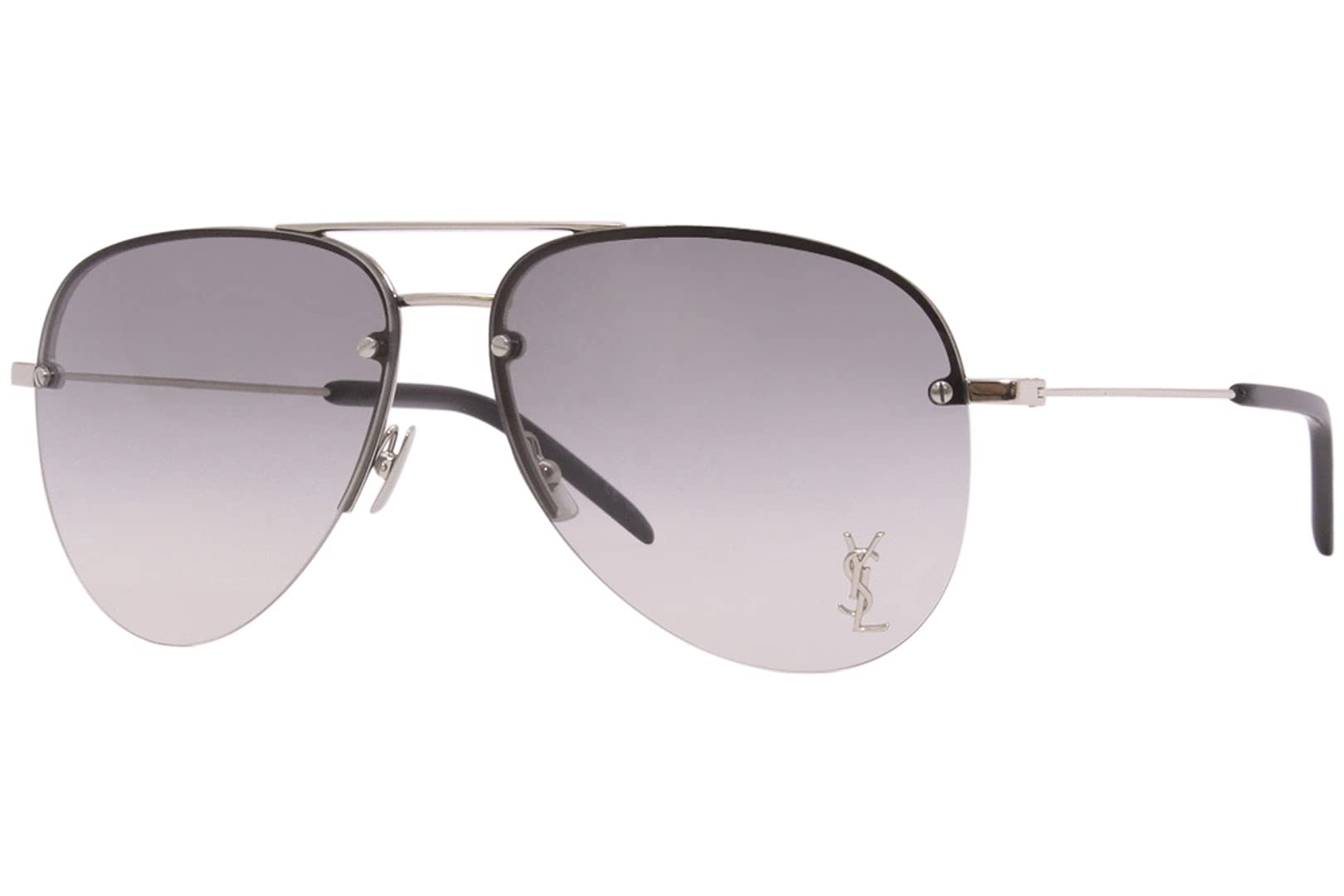 SAINT LAURENT Classic 11 M Silver/Grey Gradient Sunglasses - Authentic