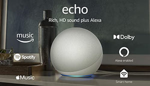 Amazon Echo (4th Gen) - Smart Home Hub with Alexa - Glacier White