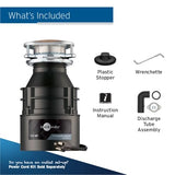 InSinkErator Badger 5 Garbage Disposal with Power Cord, Standard Series 1/2 HP