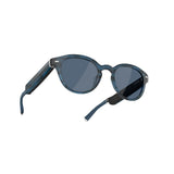 Amazon Echo Frames (newest model), Smart glasses, Designed for Alexa+, Round frames in Blue Tortoise with polarized sunglass lenses